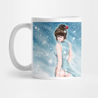 Mei in qipao and blizzard Mug